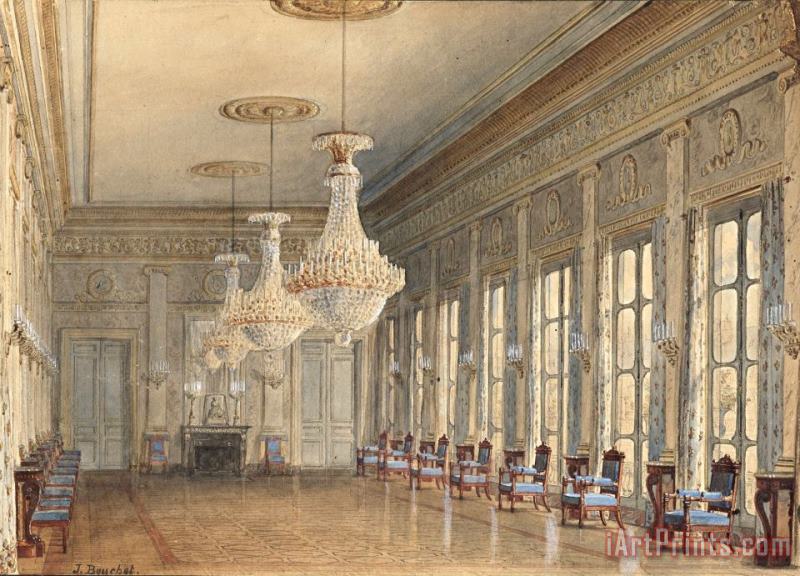 Jules Frederic Bouchet The Salon in The Montpensier Wing, Palais Royal 3 Art Print