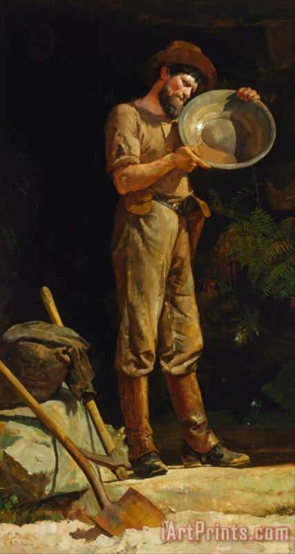 The Prospector painting - Julian Ashton The Prospector Art Print