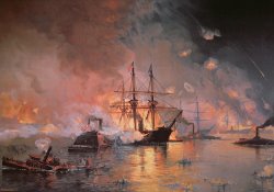 Julian Oliver Davidson Capture of New Orleans by Union Flag Officer David G Farragut