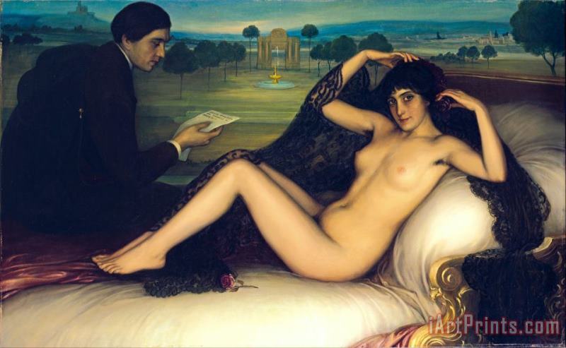 Venus of Poetry painting - Julio Romero de Torres Venus of Poetry Art Print