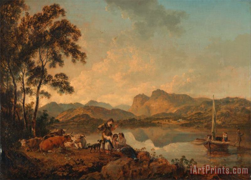 Langdale Pikes From Lowood painting - Julius Caesar Ibbetson Langdale Pikes From Lowood Art Print