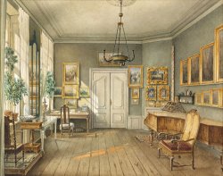 Julius Eduard Wilhelm Helfft The Music Room of Fanny Hensel (nee Mendelssohn) painting