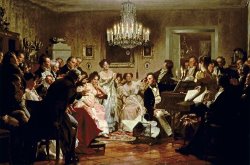 Julius Schmid A Schubert Evening in a Vienna Salon