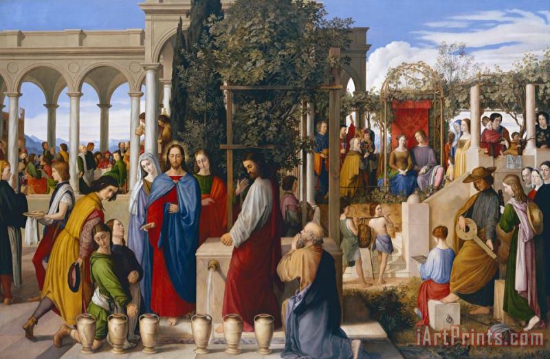 The Marriage At Cana painting - Julius Schnorr von Carolsfeld The Marriage At Cana Art Print