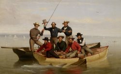 Junius Brutus Stearns A Fishing Party Off Long Island painting