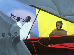 Kaaria Mucherera Hot and Cool Jazz painting