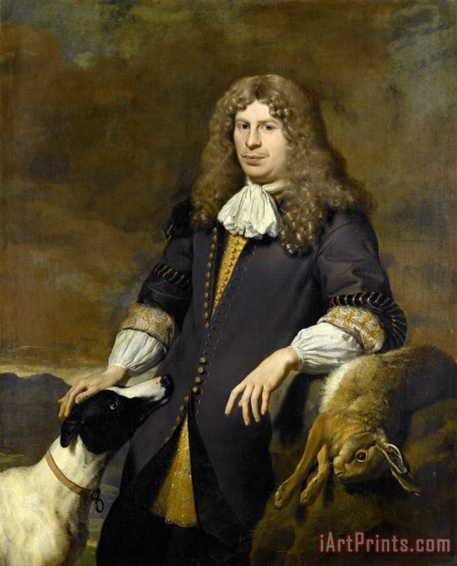 Karel Dujardin Portrait of a Man, Possibly Jacob De Graeff, Alderman of Amsterdam in 1672 Art Painting