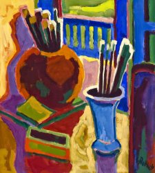 Karl Schmidt-Rottluff Paintbrushes (in Memoriam Walter Gramatte)