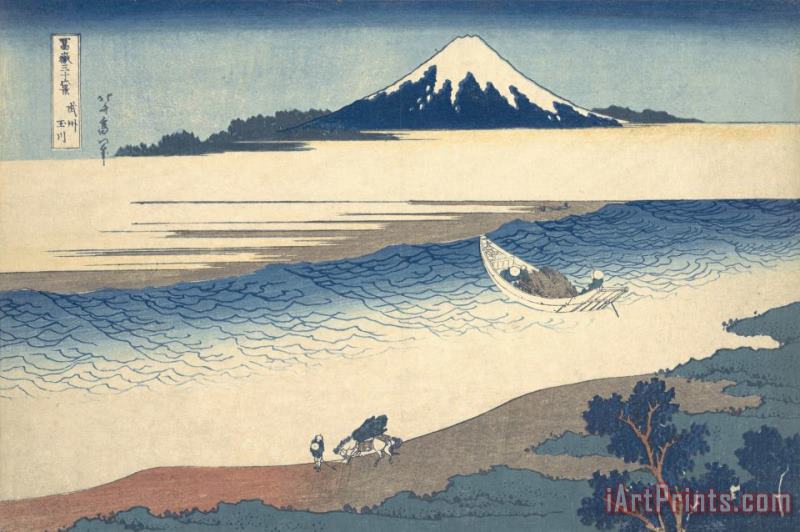 Katsushika Hokusai Bushu Tamagawa (the Tama River in Musashi Province) Art Print