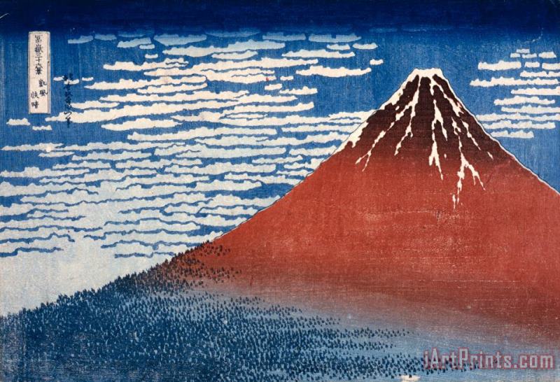 Fine Wind, Clear Morning (gaifu Kaisei) painting - Katsushika Hokusai Fine Wind, Clear Morning (gaifu Kaisei) Art Print