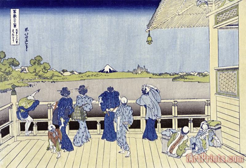Katsushika Hokusai Sazai Hall of Five Hundred Rakan Temple Art Print