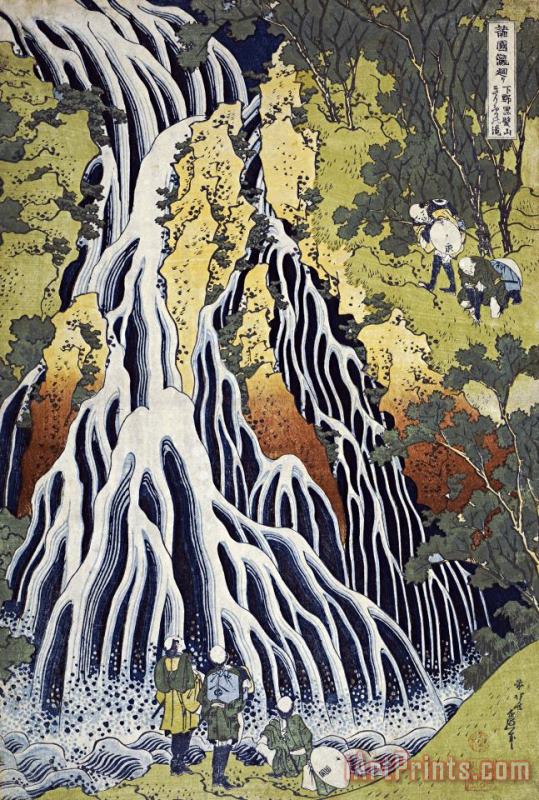 Katsushika Hokusai The Kirifuri Waterfall Art Print