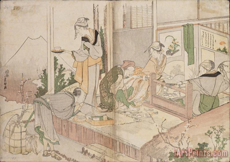 Untitled painting - Katsushika Hokusai Untitled Art Print