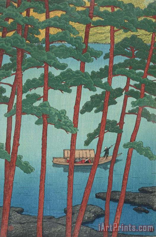 Kawase Hasui Arashi Mountain in Winter (fuyu No Arashiyama), From The Series Souvenirs of Travels, Second Series (tabi Miyage, Dai Ni Shu) Art Print
