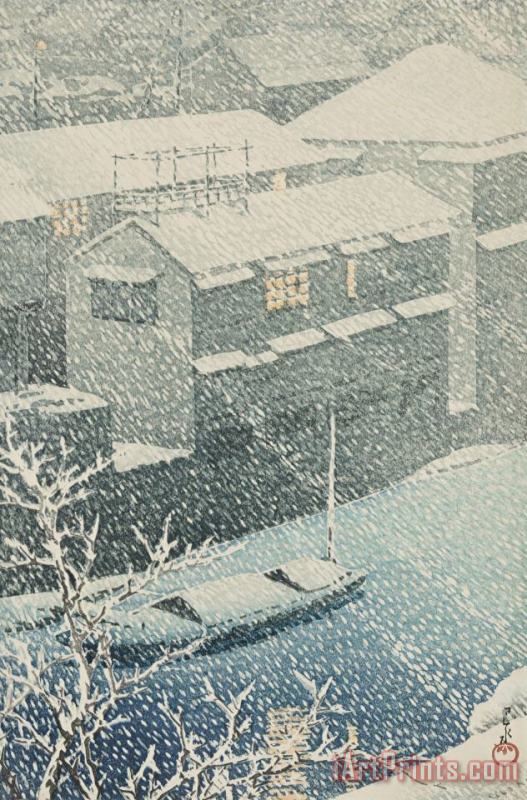 Kawase Hasui Ochanomizu in Snow (ochanomizu) Art Painting