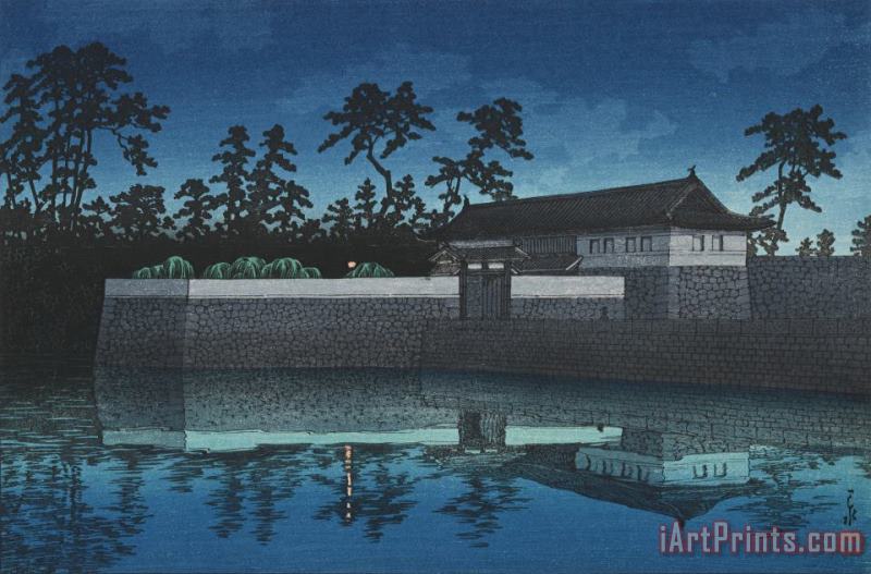 Sakurada Gate, Imperial Palace, Tokyo (sakurada Mon) painting - Kawase Hasui Sakurada Gate, Imperial Palace, Tokyo (sakurada Mon) Art Print