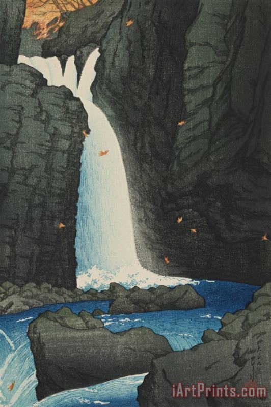 Kawase Hasui Yuhi Waterfall, Shiobara Art Print