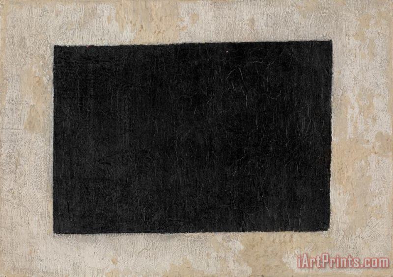 Black Quadrilateral painting - Kazimir Malevich Black Quadrilateral Art Print