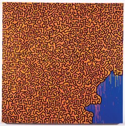 Keith Haring Brazil, 1989 painting