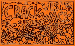 Keith Haring Crack Is Wack painting
