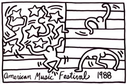 Keith Haring Disegno Per Il New York City Ballet painting