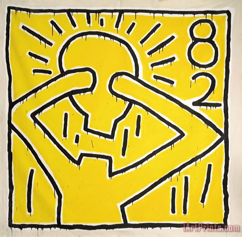 Keith Haring Foto Sotheby's, 1982 Art Painting