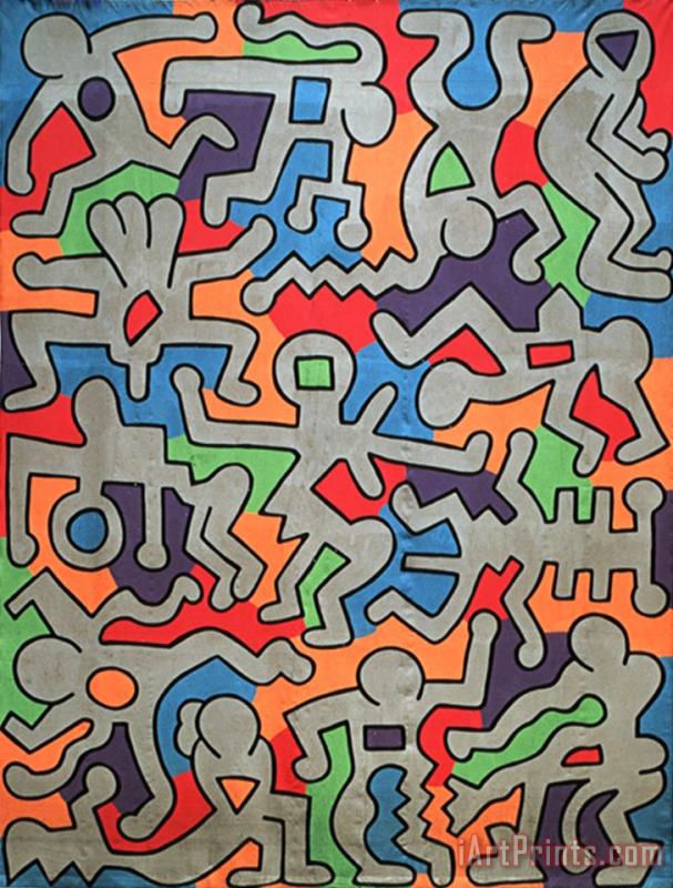 Palladium painting - Keith Haring Palladium Art Print
