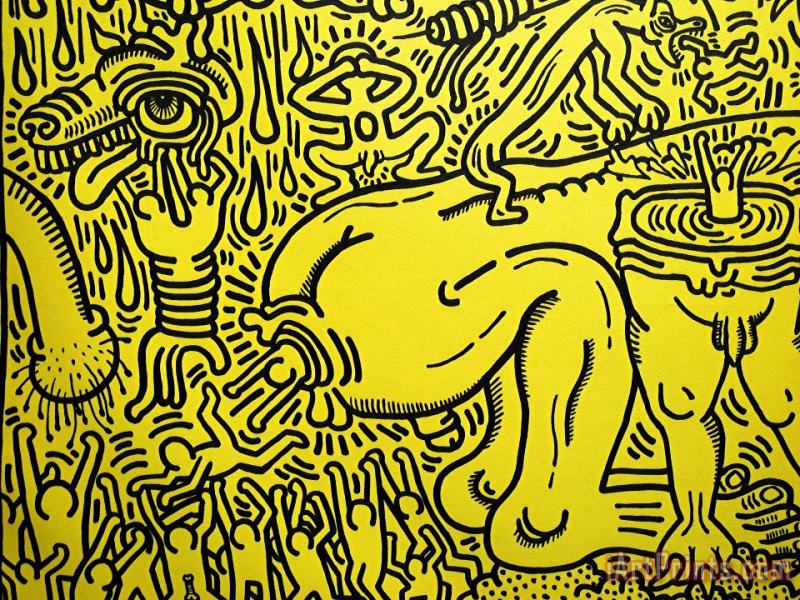 Keith Haring Pop Shop 10 Art Painting