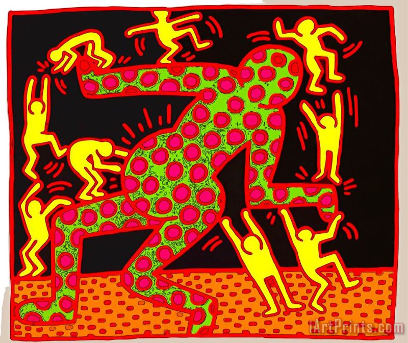 Pop Shop 16 painting - Keith Haring Pop Shop 16 Art Print