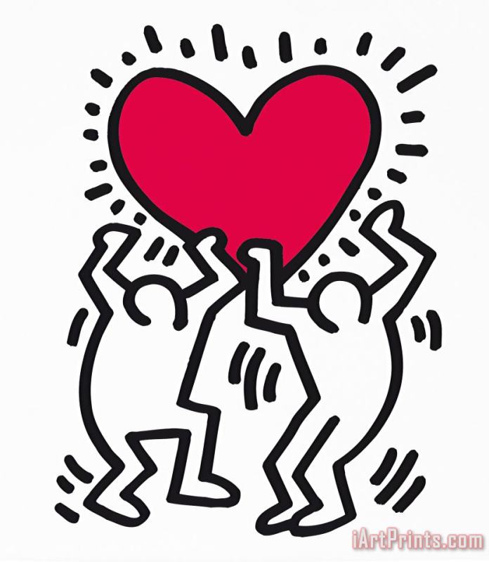 Keith Haring Pop Shop 1988 Painting Pop Shop 1988 Print For Sale