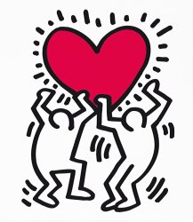 Keith Haring Pop Shop 1988 painting