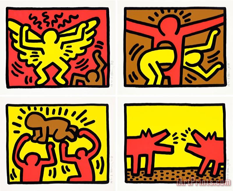 Keith Haring Pop Shop Iv Art Painting
