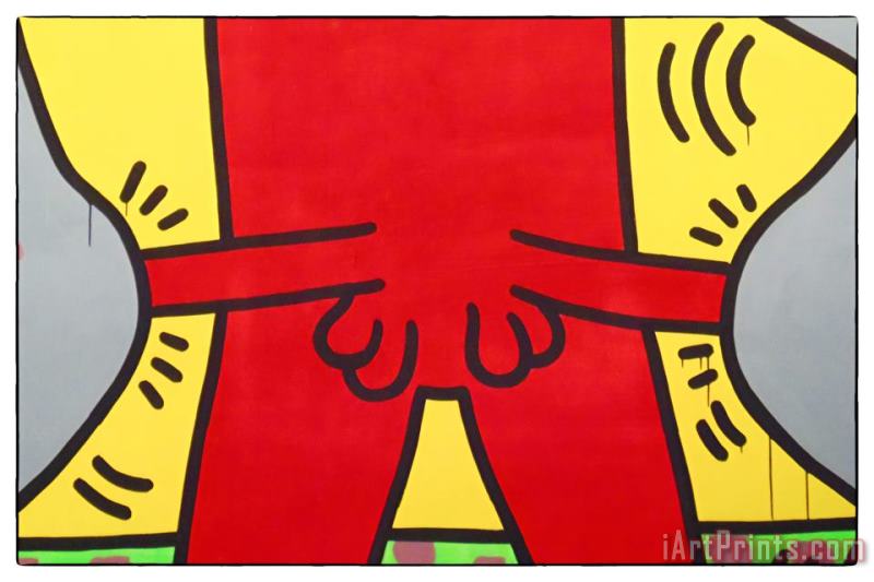 Keith Haring Ten Commandments 1985 Detail Art Painting