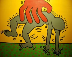 Keith Haring Ten Commandments Detail 2