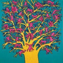 Keith Haring The Tree of Monkeys, 1984