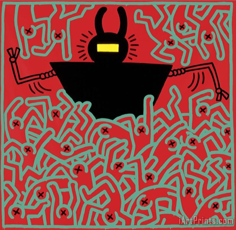 Keith Haring Untitled 1983 Art Painting