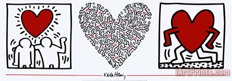 Untitled 1987 painting - Keith Haring Untitled 1987 Art Print