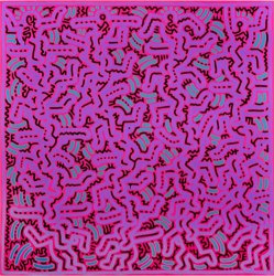Keith Haring Untitled June 1 1984 painting