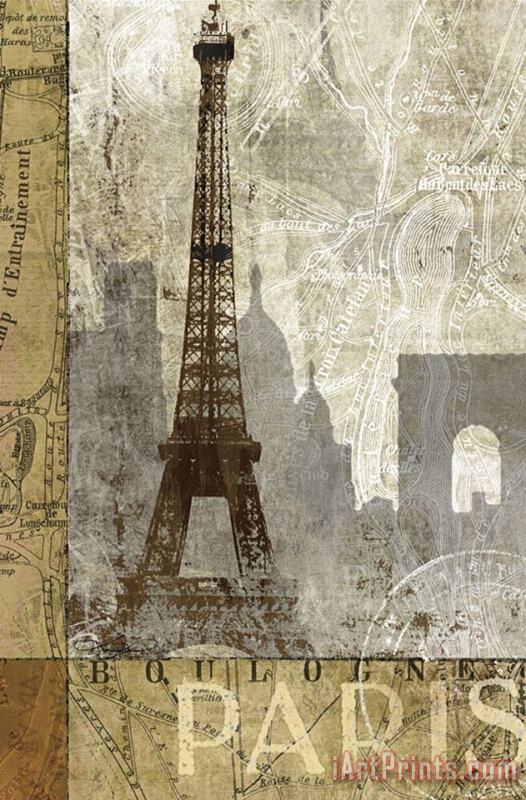 April in Paris painting - Keith Mallett April in Paris Art Print