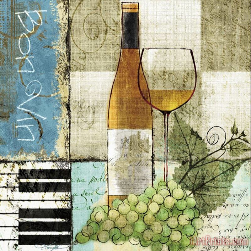 Bon Vin painting - Keith Mallett Bon Vin Art Print
