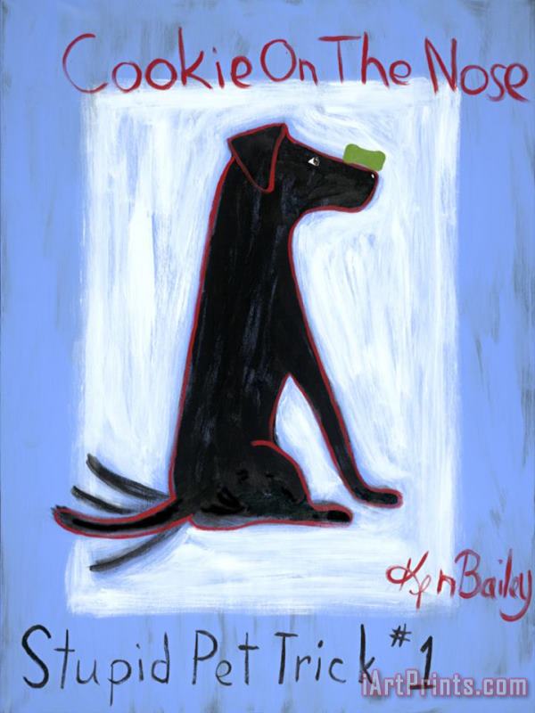 Ken Bailey Cookie on The Nose 1 Art Print