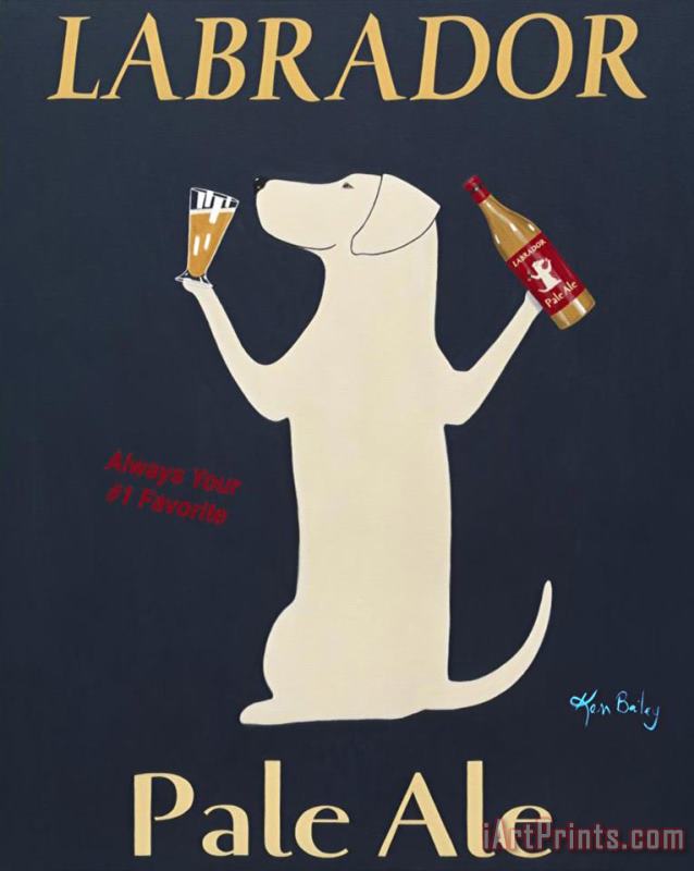 Labrador Pale Ale painting - Ken Bailey Labrador Pale Ale Art Print