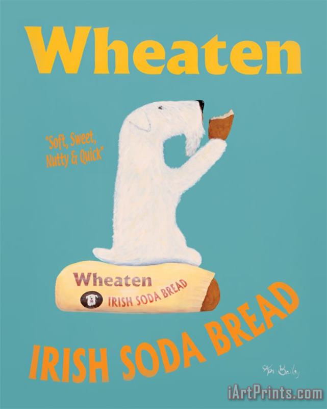 Ken Bailey Wheaten Irish Soda Bread Art Print