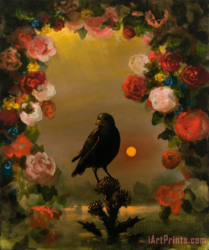 Blessed Finch, 2020 painting - Kevin Sloan Blessed Finch, 2020 Art Print Blessed Finch, 2020 painting - Kevin Sloan Blessed Finch, 2020 Art Print
