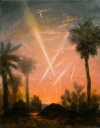 Kevin Sloan Meteors with Desert Garden, 2023