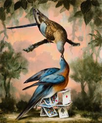 Kevin Sloan Passenger Pigeon Monument (after Audubon), 2022
