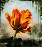 Art Printed on canvas by machine