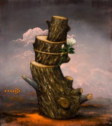 Kevin Sloan Psalm of Departure, 36x32, Acrylic on Canvas, 2021