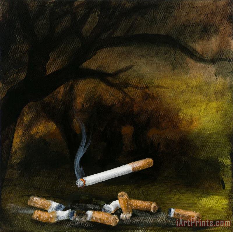 Waiting, 2020 painting - Kevin Sloan Waiting, 2020 Art Print