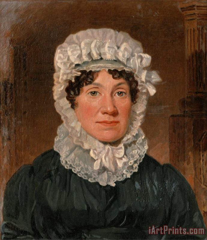 Portrait of Mrs. Ben Marshall painting - Lambert Marshall Portrait of Mrs. Ben Marshall Art Print